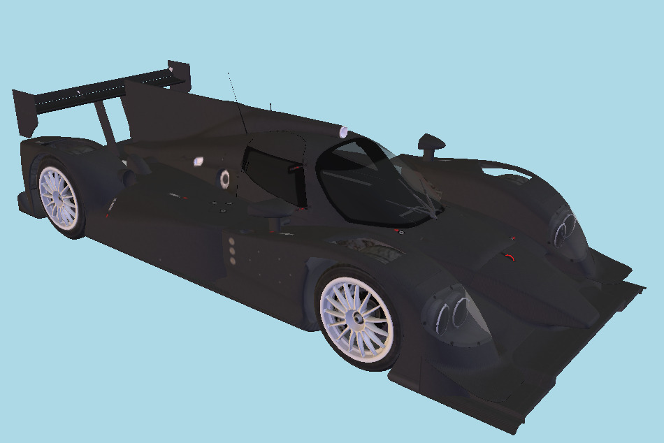 Lola B12/80 Racing Car 3d model