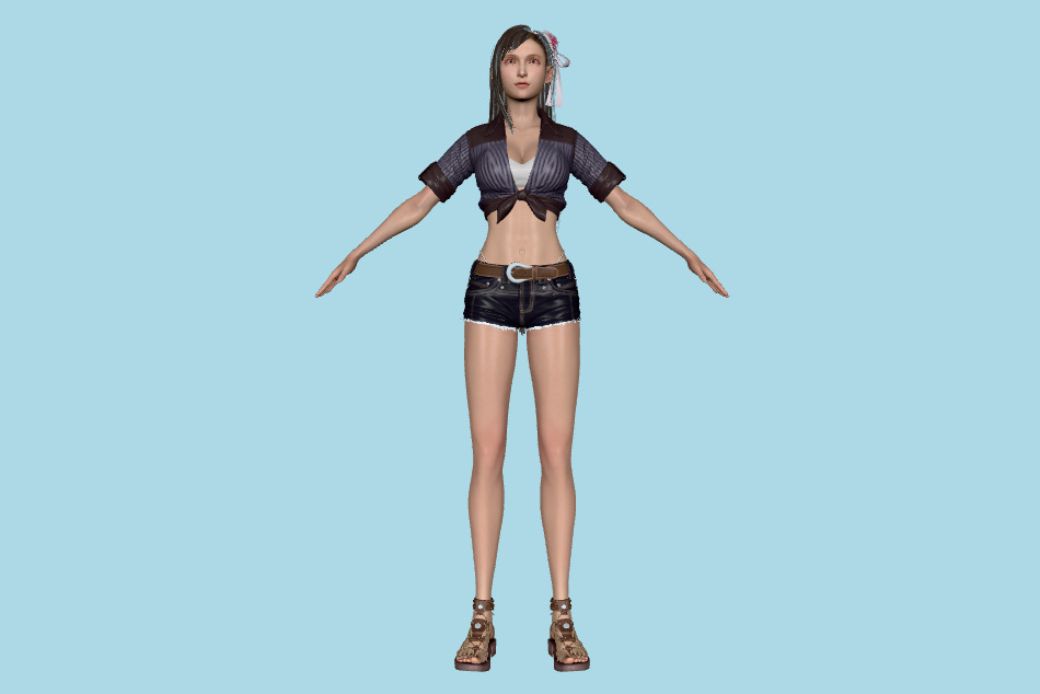 Final Fantasy 7 Remake - FF7 Tifa 3d model