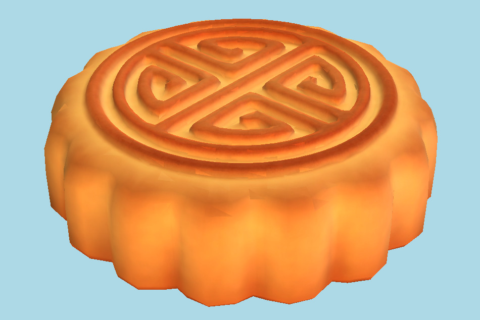 Moon Cake 3d model