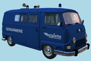 Gendarmerie Van van, car, bus, vehicle, truck, carriage