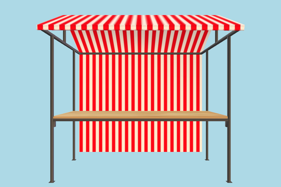 Market Stall 3d model