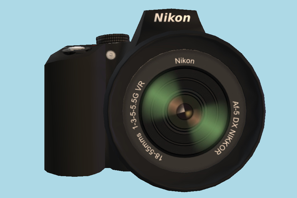 Reflex Camera 3d model