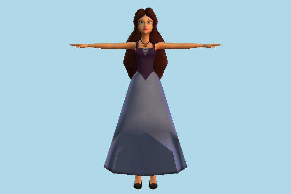 Kingdom Hearts 2 Vanessa 3d model