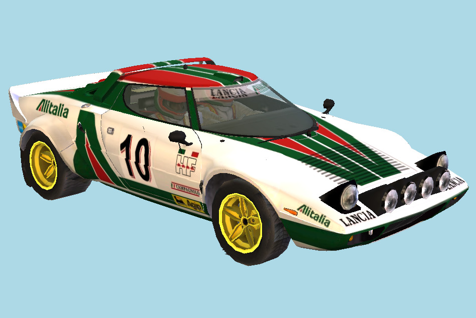 Colin McRae Rally 2005 - Lancia Stratos Car 3d model