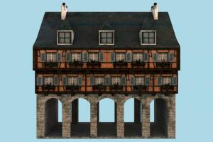 House house, home, building, medieval, build, apartment, flat, residence, domicile, structure