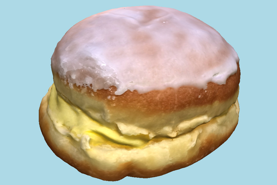 Cruller Cake 3d model