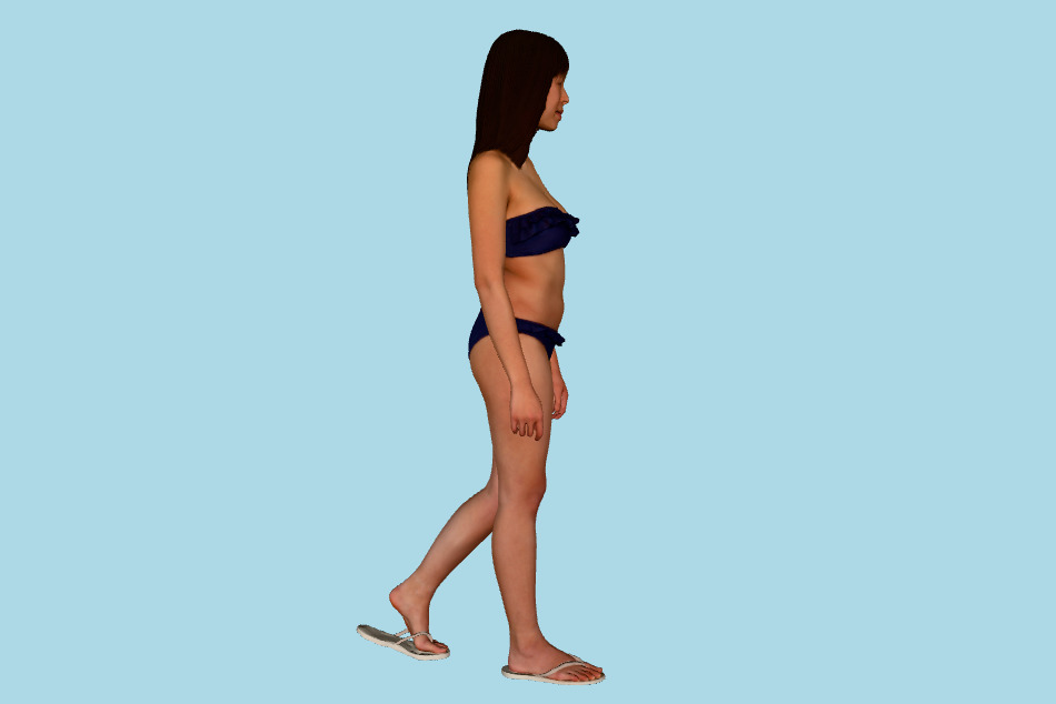 Sheila Posed Swimwear 3d model