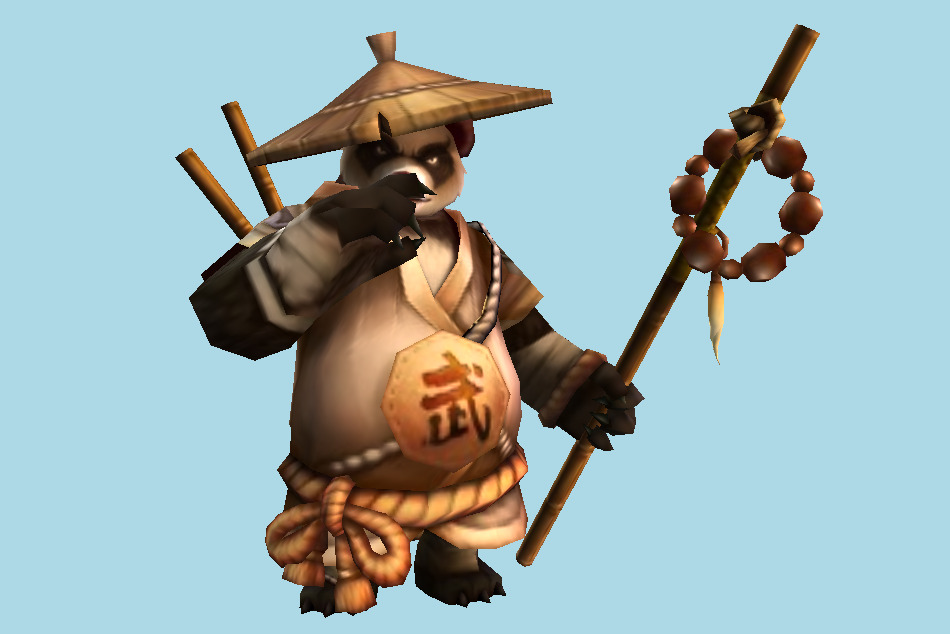 Summoners War Panda Warrior 3d model