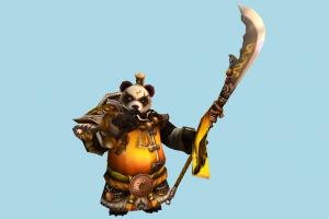 Panda Warrior panda-warrior, panda, animal-character, bear, character, animal, animals, cartoon