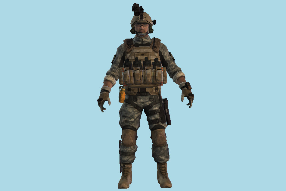Soldier 3d model