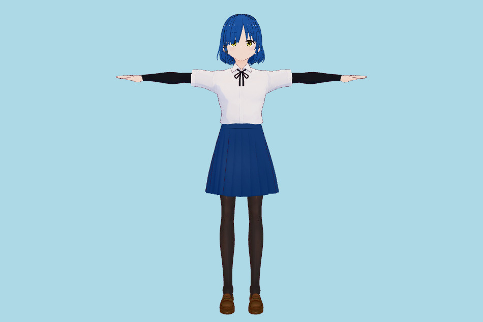 Ryo Yamada VRM Girl 3d model