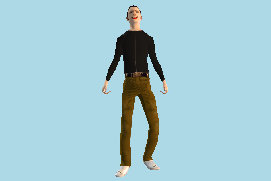Audience Boy 3d model