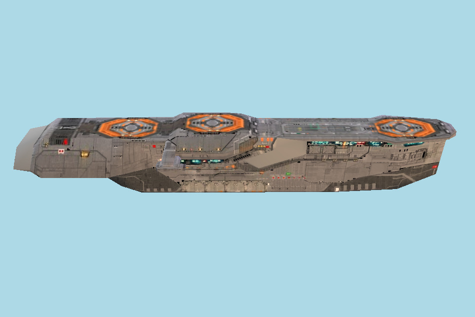 Homeworld 2 Destroyer 3d model