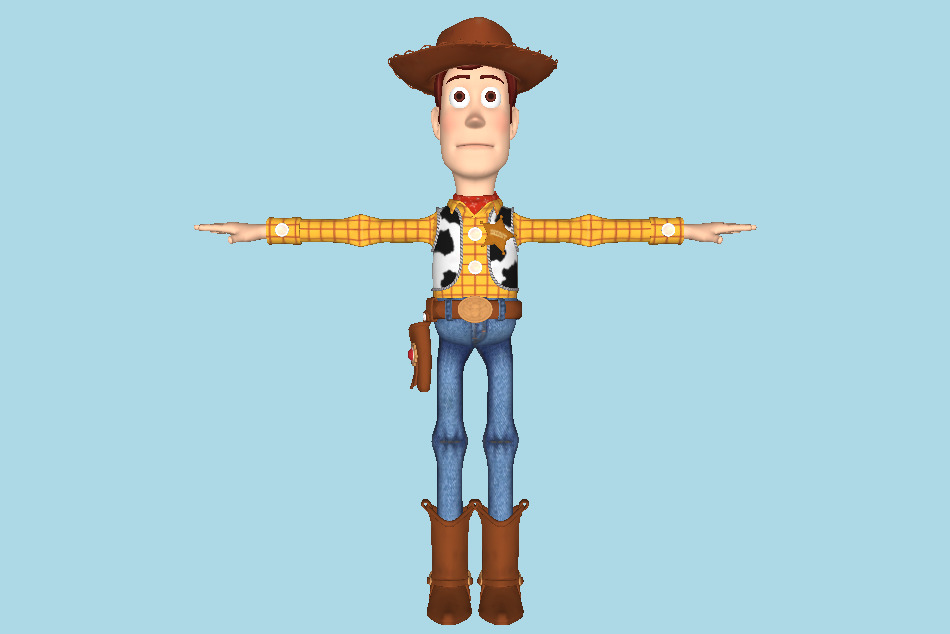 Kingdom Hearts 3 - Sheriff Woody 3d model