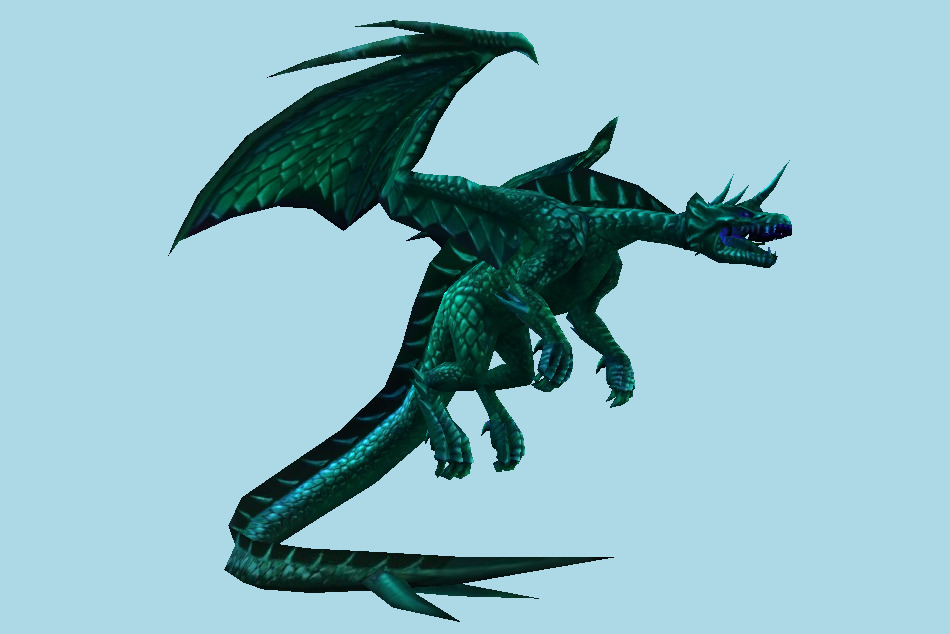 Green Dragon 3d model