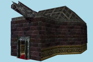 Dungeon castle, dungeon, house, gate, building, build, structure, internal