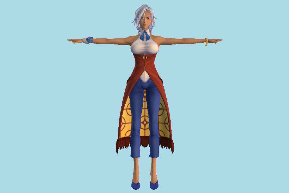 Shin Sakura Wars : Anastasia Palma Girl 3d model