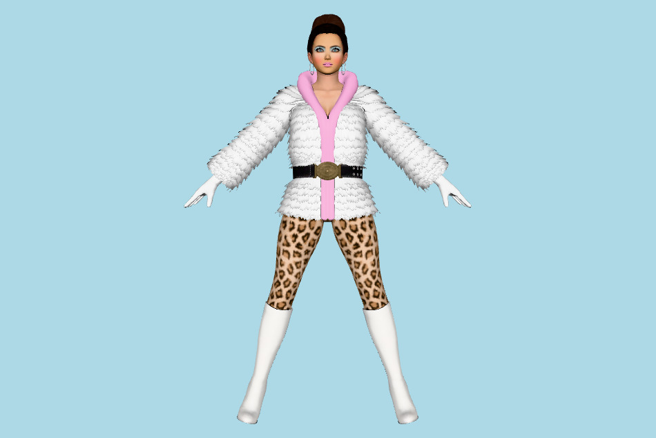 Dead or Alive 5 - Kokoro Winter Meshmod 3d model