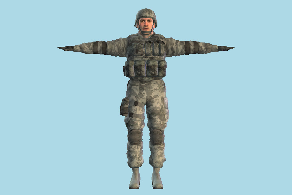 Duty Calls: The Calm Before the Storm Fox-Club Niner Army Man 3d model