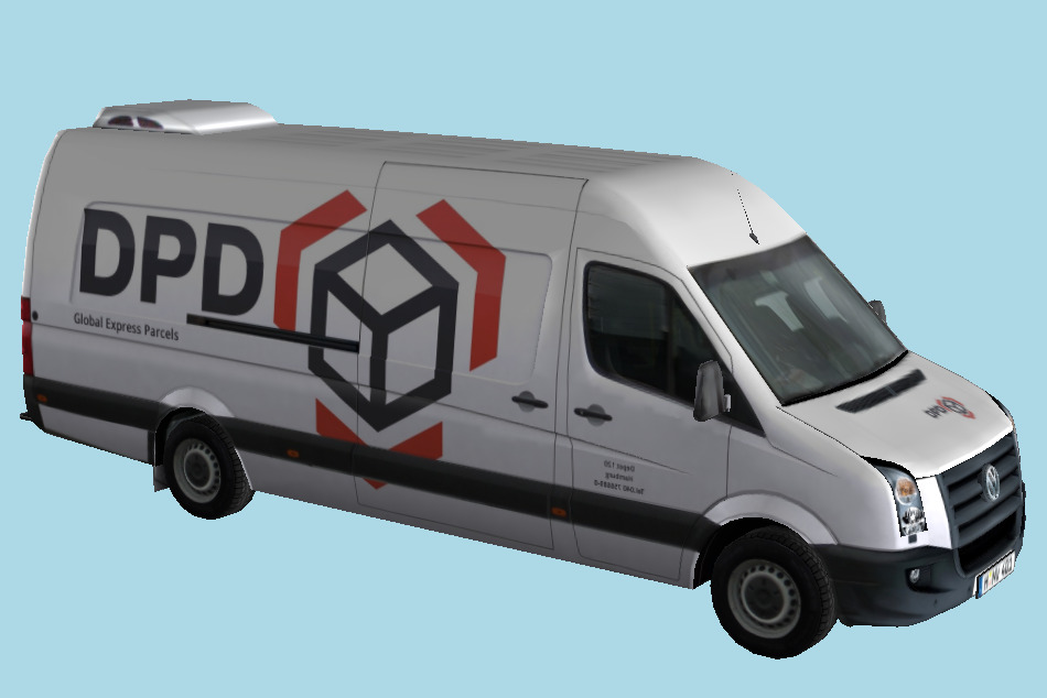 Volkswagen Crafter DPD Van 3d model