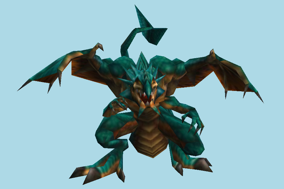 Final Fantasy 8 Blue Dragon 3d model