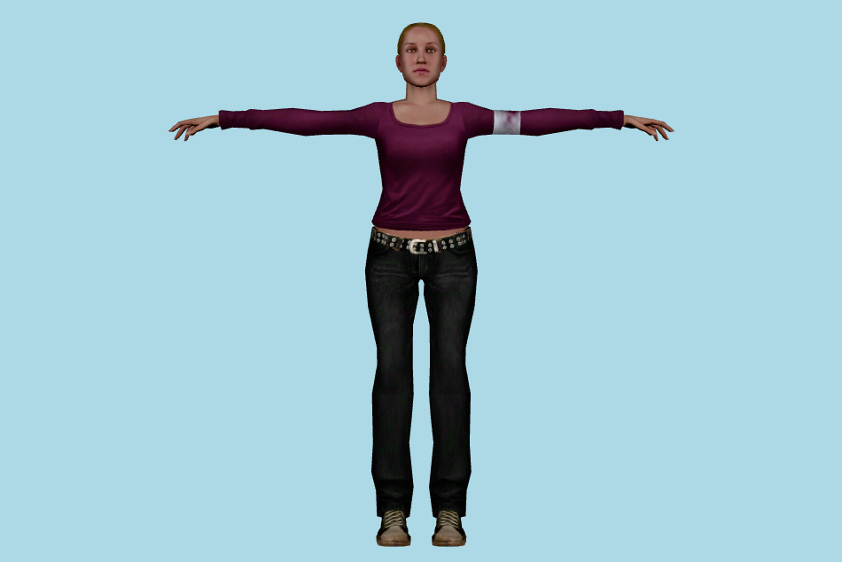Girl 3d model