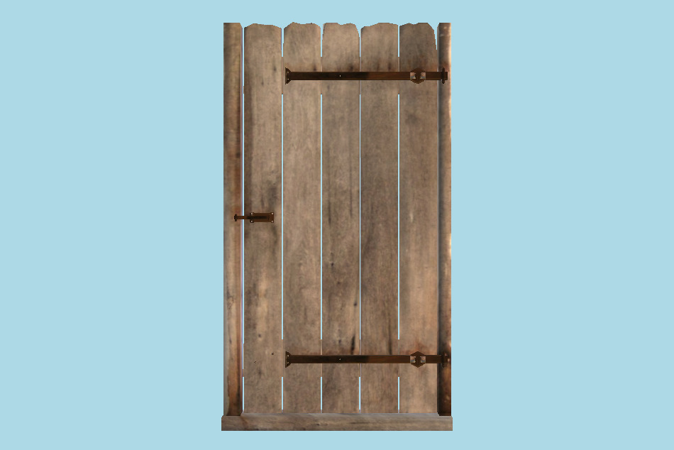 Wooden Door 3d model