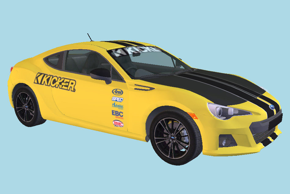 Subaru Car BRZ 2012 3d model