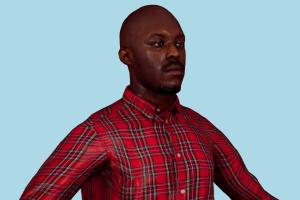 Tyrone Casual Male Casual Male, Casual, male, man, people, human, character, renderpeople