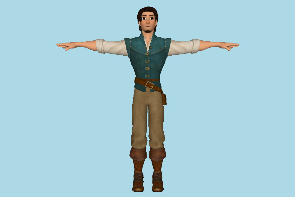 Kingdom Hearts 3 - Flynn Rider Boy 3d model