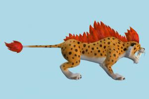 Purrcy tiger, wild, monster, animal, animals, cartoon