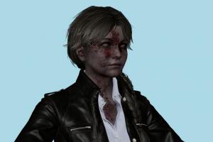 Valerie Resident-Evil, RE, resident, evil, zombie, female, girl, woman, people, xna, characters, rigged