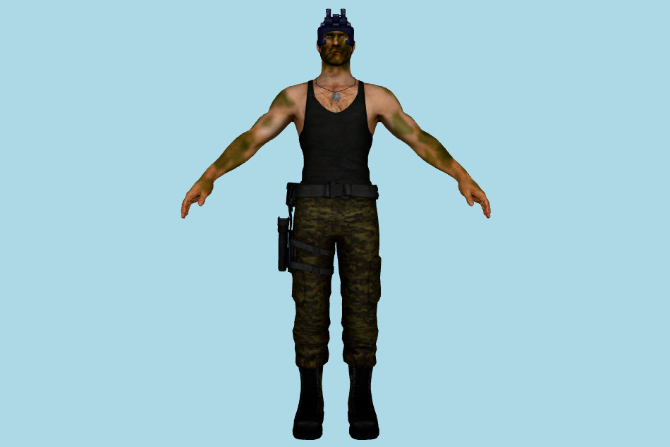 Chuck Greene Soldier Of Fortune 3d model
