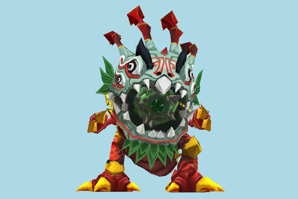 League of Legends Kog`Maw (Lion Dance) 3d model