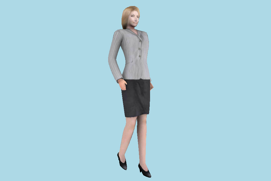 Woman Walking 3d model