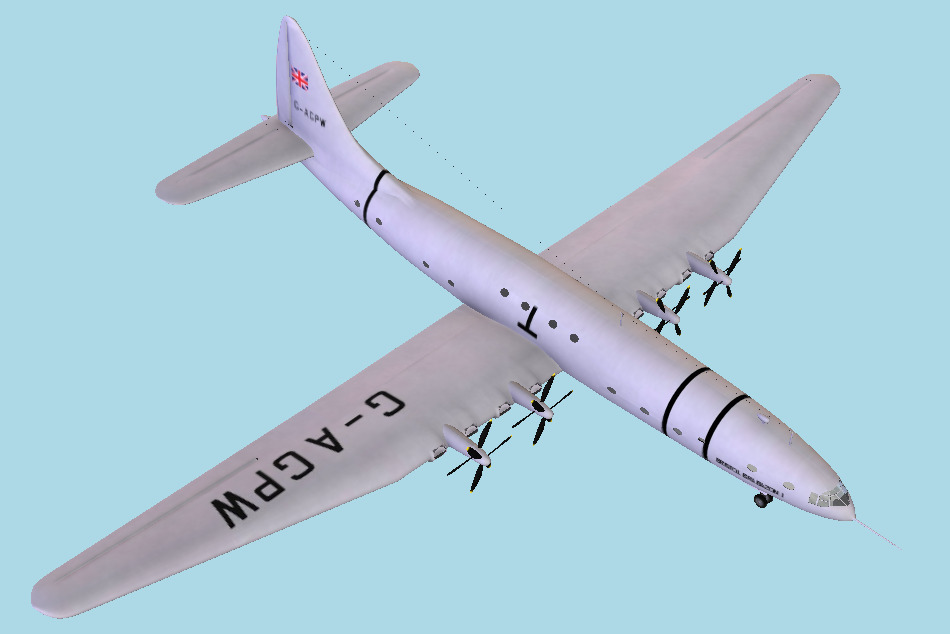 Bristol 167 Brabazon 3d model