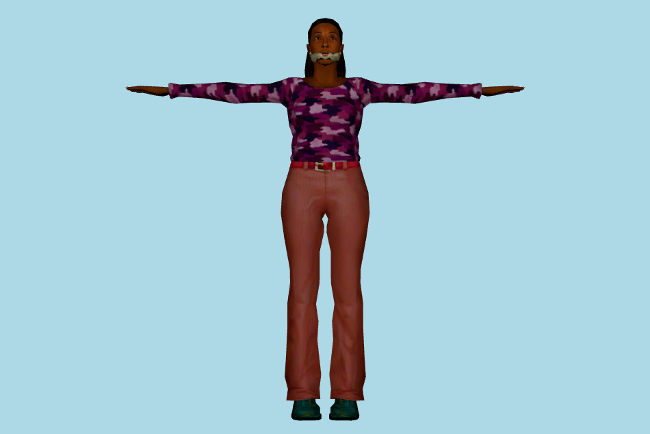 Hostage Girl 3d model