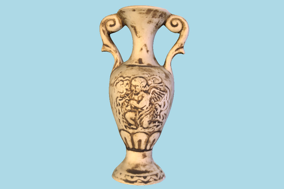 Angel Vase 3d model