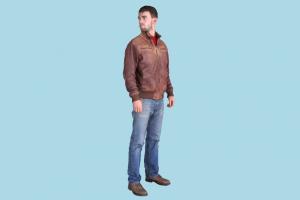 Man Man-in-Leather-Jacket