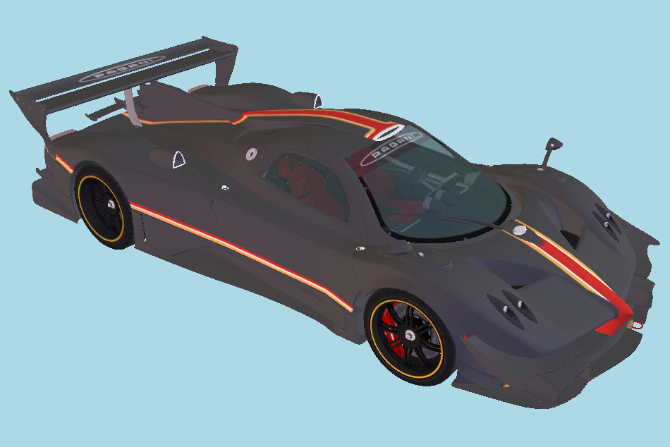 Pagani Zonda Revolucion 2013 3d model