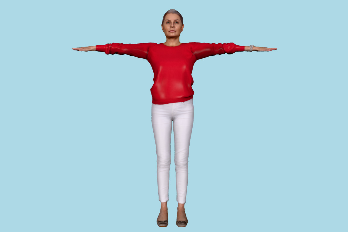 Alexandra Rigged 004 3d model