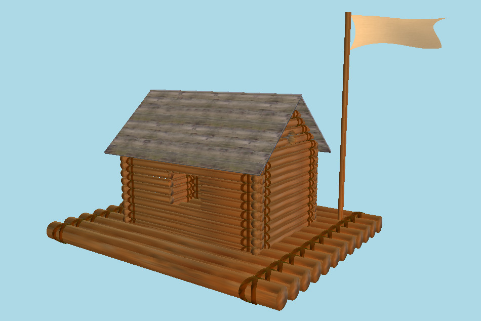 Gulliver`s Trips Floating House 3d model