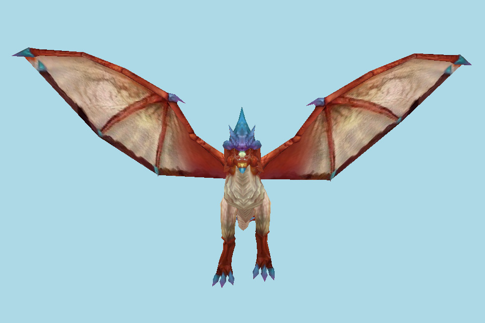 Ancient Red Dragon Rig 3d model