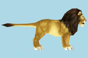 Lion lion, animal, animals, cartoon, lowpoly