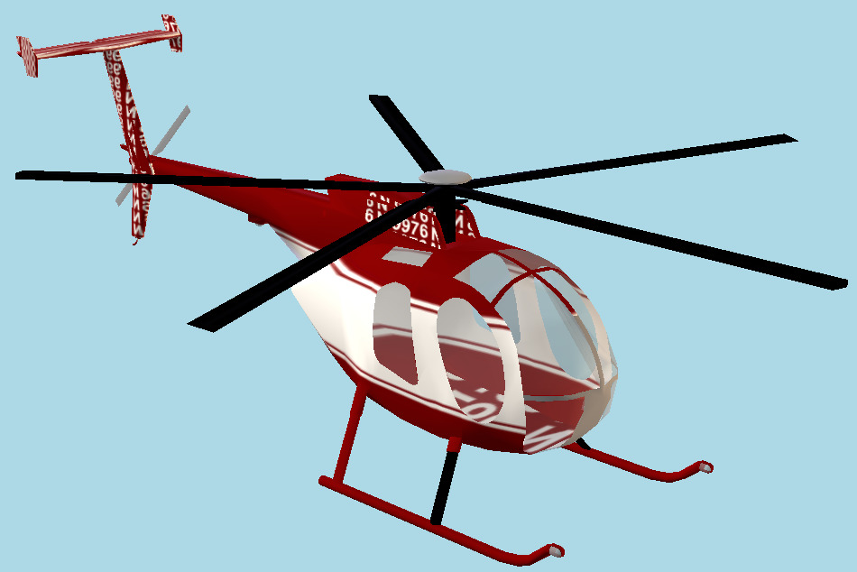 Helicopter 3d model