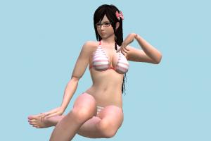 Kokoro Girl DOA, Dead-Or-Alive, hentai, , bikini, girl, female, woman, lady, people, human, character