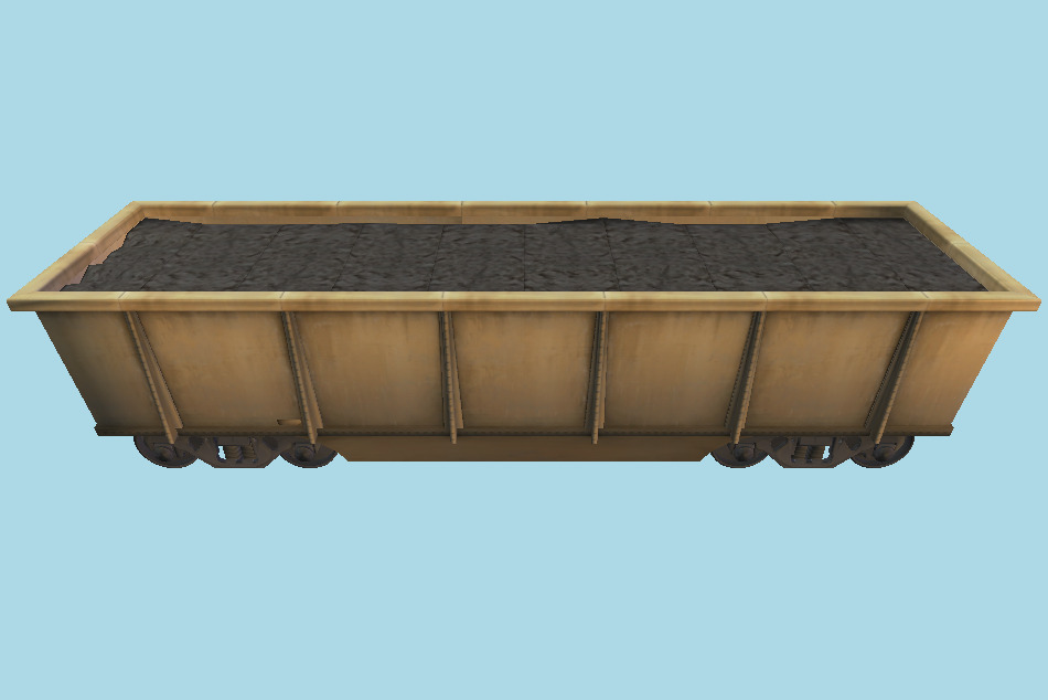 Left 4 Dead - Train Ore Car 3d model