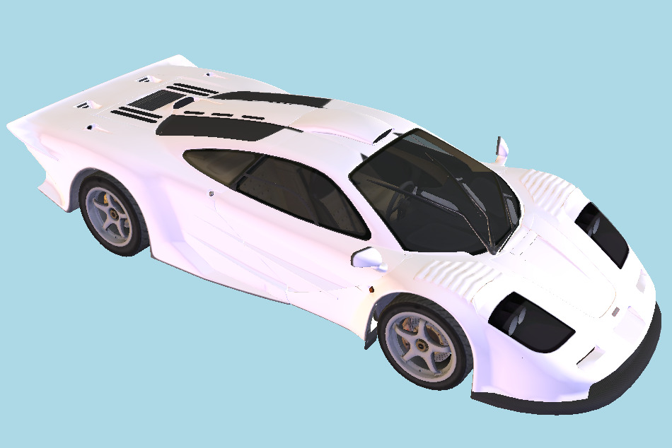 McLaren F1 Car GT 3d model