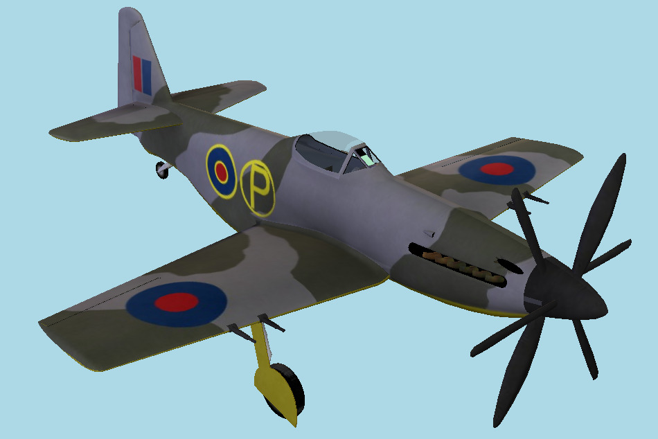Martin Baker MB5 3d model