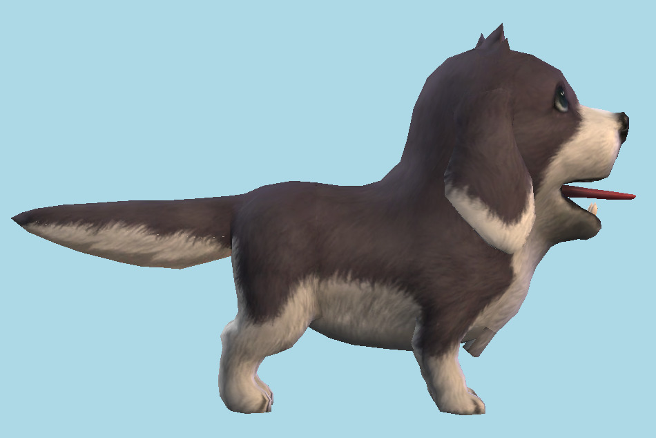 Cute Puppy Dog 3d model